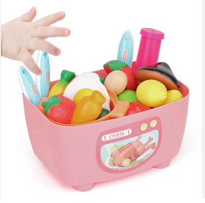 Children's Simulation Girl Cooking Family Toy Mini Kitchen Set