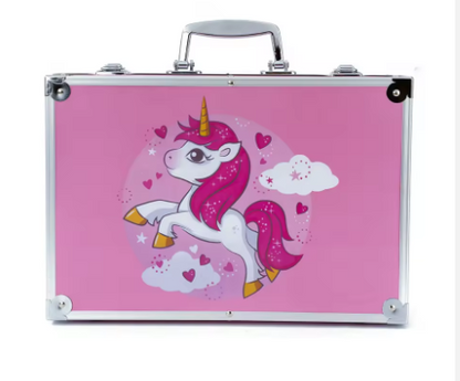 Bview Art 145 Pieces-set Double Aluminum Box Children's Brushes Painting Set Colored Pencil Watercolor Pens Crayons Art Supplies