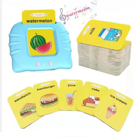 Flash Cards Alphabet Custom Flash Card Reader for Kids Compact Educational Audio Language Flash Cards for Toddlers