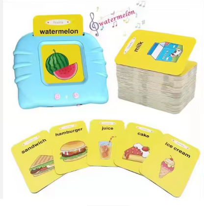 Flash Cards Alphabet Custom Flash Card Reader for Kids Compact Educational Audio Language Flash Cards for Toddlers