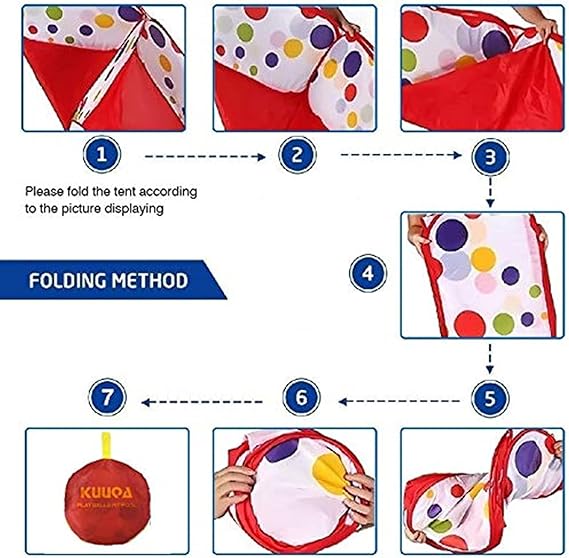 Portable Kids Playpen Children Outdoor Indoor Ball Pool Play Tent Kids Safe Foldable Playpens Game Pool of Balls for Kids Gifts