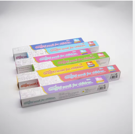 Educational Painting Toy Graffiti Scroll Drawing Wall Poster Coloring Paper Roll for Kids