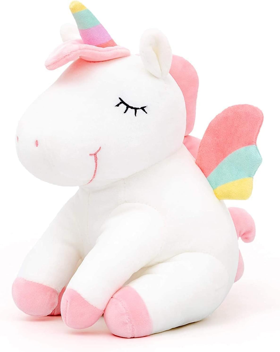 Toys for Girls Ages 3 4 5 6 7 8+ Years - Unicorn Stuffed Animal, Soft Unicorn Plush Toys Set, Christmas Birthday Gifts for Baby, Toddler, Kids