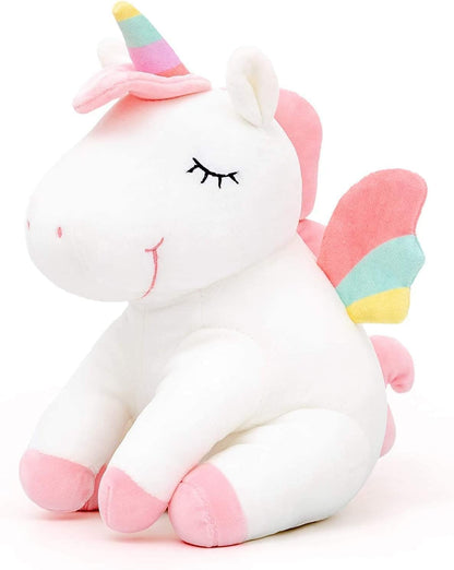 Toys for Girls Ages 3 4 5 6 7 8+ Years - Unicorn Stuffed Animal, Soft Unicorn Plush Toys Set, Christmas Birthday Gifts for Baby, Toddler, Kids