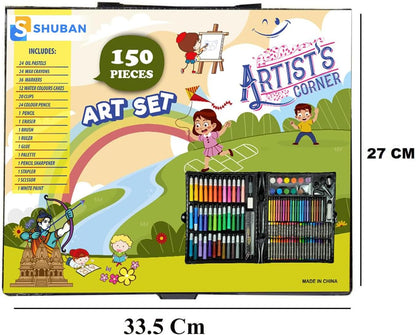 Shuban Art Supplies For Kids Deluxe Kids Art Set, Black