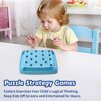 Magnetic Chess Game, Fun Family Magnet Chess Game with 28pcs Stones, for Kids and Adults, Magnetic Gifts for Boys & Girls, 2-4 Players