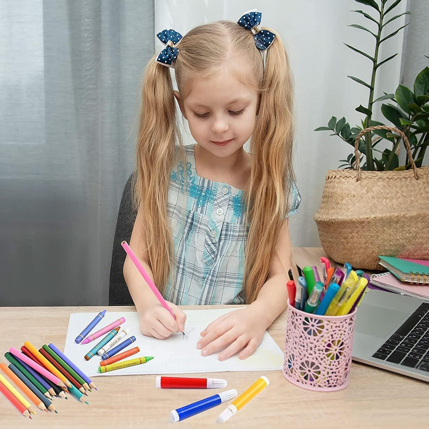 Shuban Art Supplies For Kids Deluxe Kids Art Set, Black