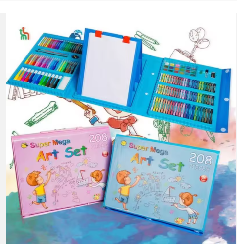 208pcs Kids Painting Coloring Arts Crafts Super Mega Set Art De 208pz Drawing Set