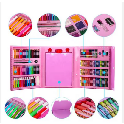 208pcs Kids Painting Coloring Arts Crafts Super Mega Set Art De 208pz Drawing Set