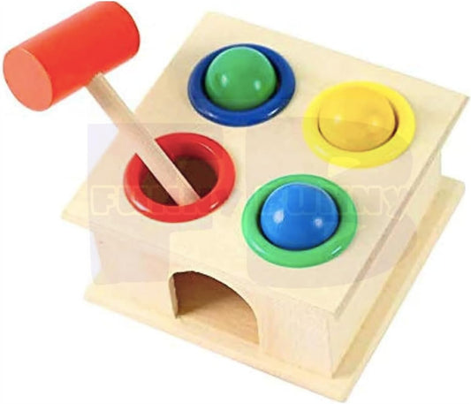 Funny Bunny Wooden Hammer Toy for Toddlers