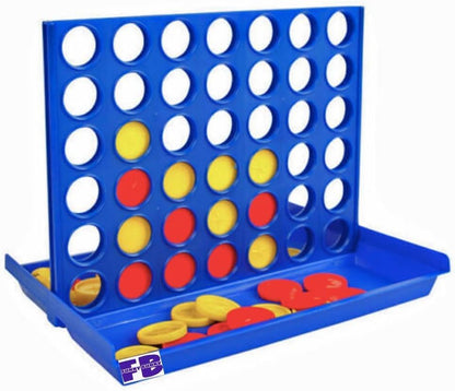 لعبة 4 في صف واحد من اف بي فاني باني، لعبة كونيكت عائلية كلاسيكية، احصل على لعبة استراتيجية 4 في صف واحد للاعبين، ألعاب لوحية للأولاد والبنات من سن 3 سنوات فما فوق، 6 أقراص احتياطية متضمنة، حجم متوسط