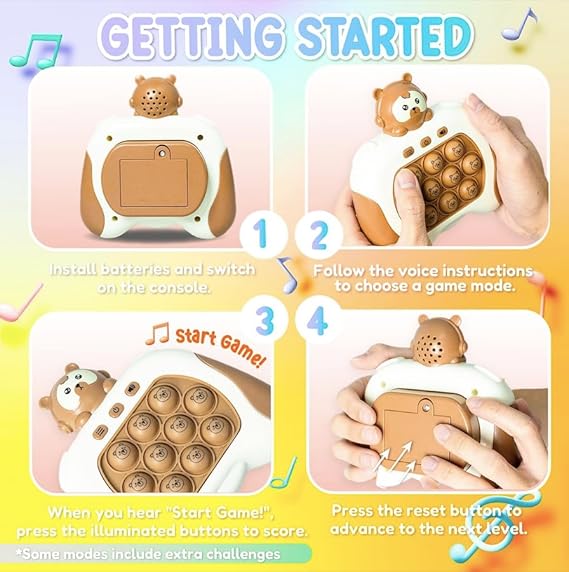 لعبة بوب بوب مضحكة على شكل ارنب من اف بي، لعبة بوب لجهاز تشغيل العاب الفيديو الرقمية، العاب فيدجيت مضيئة، الة العاب بازل محمولة باليد، لعبة لتخفيف التوتر والقلق، لعبة متعددة الاوضاع لعمر 3 سنوات فما