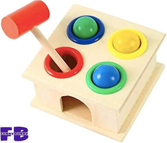 Funny Bunny Wooden Hammer Toy for Toddlers