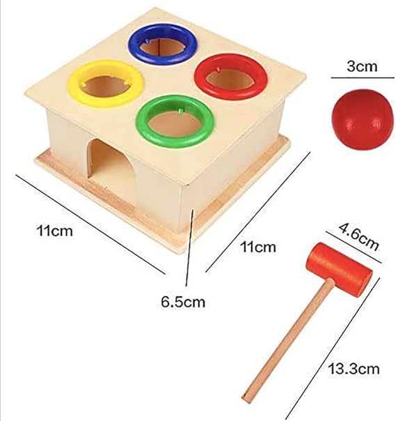 Funny Bunny Wooden Hammer Toy for Toddlers