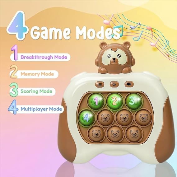 لعبة بوب بوب مضحكة على شكل ارنب من اف بي، لعبة بوب لجهاز تشغيل العاب الفيديو الرقمية، العاب فيدجيت مضيئة، الة العاب بازل محمولة باليد، لعبة لتخفيف التوتر والقلق، لعبة متعددة الاوضاع لعمر 3 سنوات فما