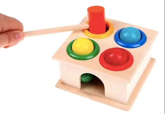 Funny Bunny Wooden Hammer Toy for Toddlers