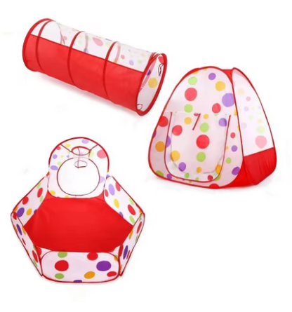 3 in 1 Play Tent Baby Toys Ball Pool for Children Kids Pool Foldable Kids Play Tent Playpen Tunnel Play House