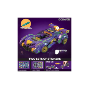 Build-It Racing Speed Car with Stickers & Tool