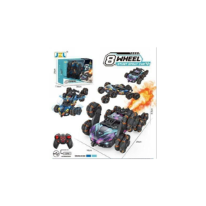 8-Wheel RC Stunt Spray Car – All-Terrain Remote Control Car