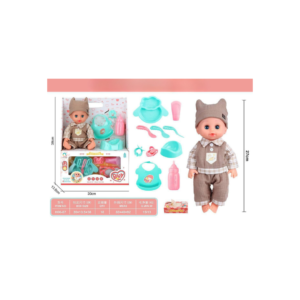 Baby Care Doll Playset with Feeding Accessories