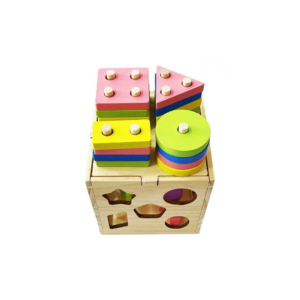 Wooden Shape Sorter & Stacking Cube