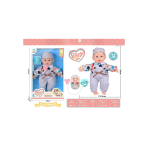 Interactive Baby Doll with Sound & Pacifier – Soft Outfit Doll Playset (12 Sounds, Ages 3+)