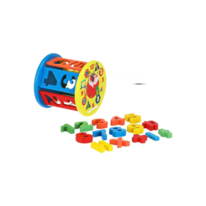 Wooden Shape Sorting Clock Toy – Educational Numbers & Shapes Learning Toy for Toddlers