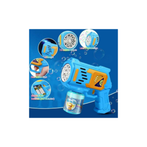 Automatic Bubble Gun with LED Lights – Electric Bubble Blower Toy for Kids