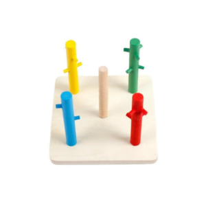Color Peg Sorting Board – Wooden Montessori Learning Toy