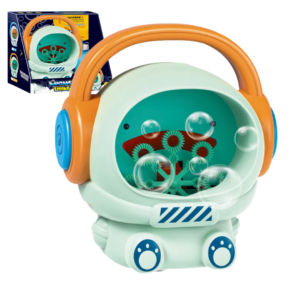 Spaceman Electric Bubble Machine Toy with Lights & Music – Automatic Bubble Blower for Kids (3+ Years)