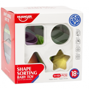 Huanger Shape Sorting Educational Baby Toy – Early Learning Sensory & Motor Skills Development (18M+)