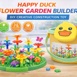 ⭐ Happy Duck Flower Garden Builder – DIY Creative Construction Toy