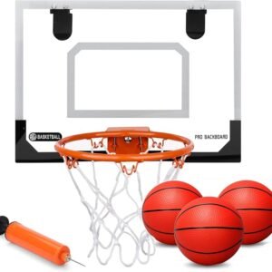 Pikachu Kids Basketball Hoop Set – Indoor Door Hanging Basketball Game
