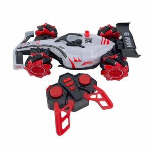 Formula RC Spray Stunt Car with LED Lights – Multi-Directional Drift Remote Control Racing Car for Kids