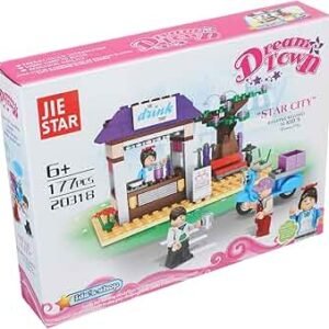 Dream Town Garden Delivery Truck Building Block Set – 267 PCS Creative Construction Toy