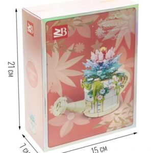 Botanical Succulents Building Set – Decorative Flower Pot Model (Creative Home Display Blocks)