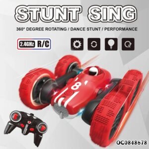 Double-Sided Rolling Stunt RC Car – 360° Flip Remote Control Racing Toy