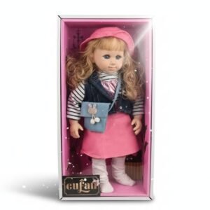 Chic Pink Style Girl Doll – Casual Fashion Princess 45 cm