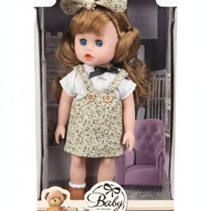 ⭐ Baby My Friend Elegant Sweet Girl Doll – Classic Bow Edition