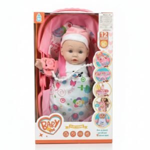 Baby Me Little Love Carrier Doll – 12 Sounds Interactive Baby