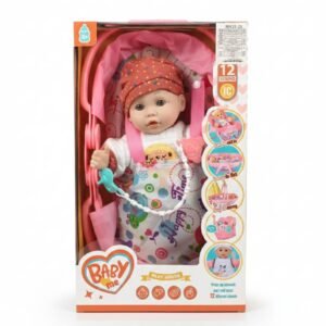 Baby Me Happy Care Carrier Doll – 12 Sounds Interactive Baby