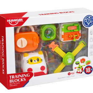 Baby Training Blocks Set – 6PCS Interactive Educational Sensory Toy for Early Development (18M+)
