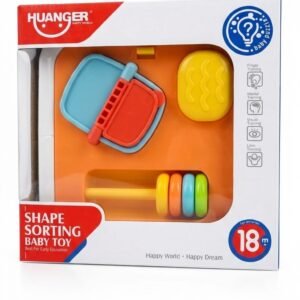 Color & Sort Set Shape Sorting Educational Baby Toy – Color & Motor Skills Learning Set (18M+)